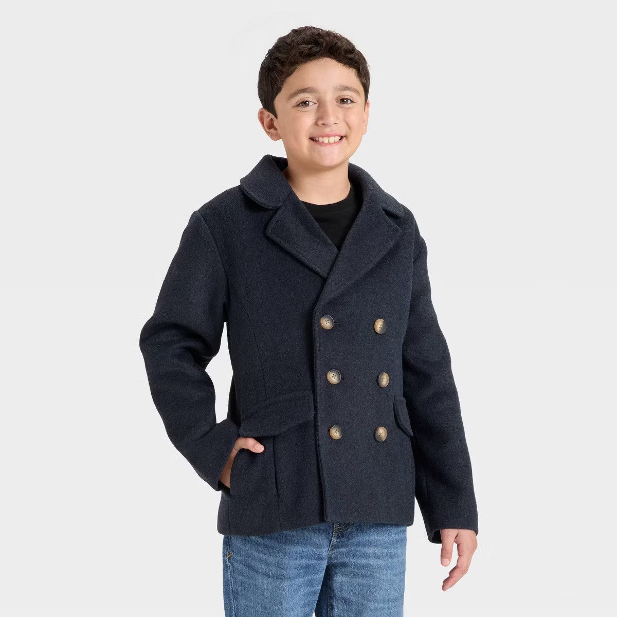 Boys' Pea Coats - Cat & Jack™ Navy Blue | Target