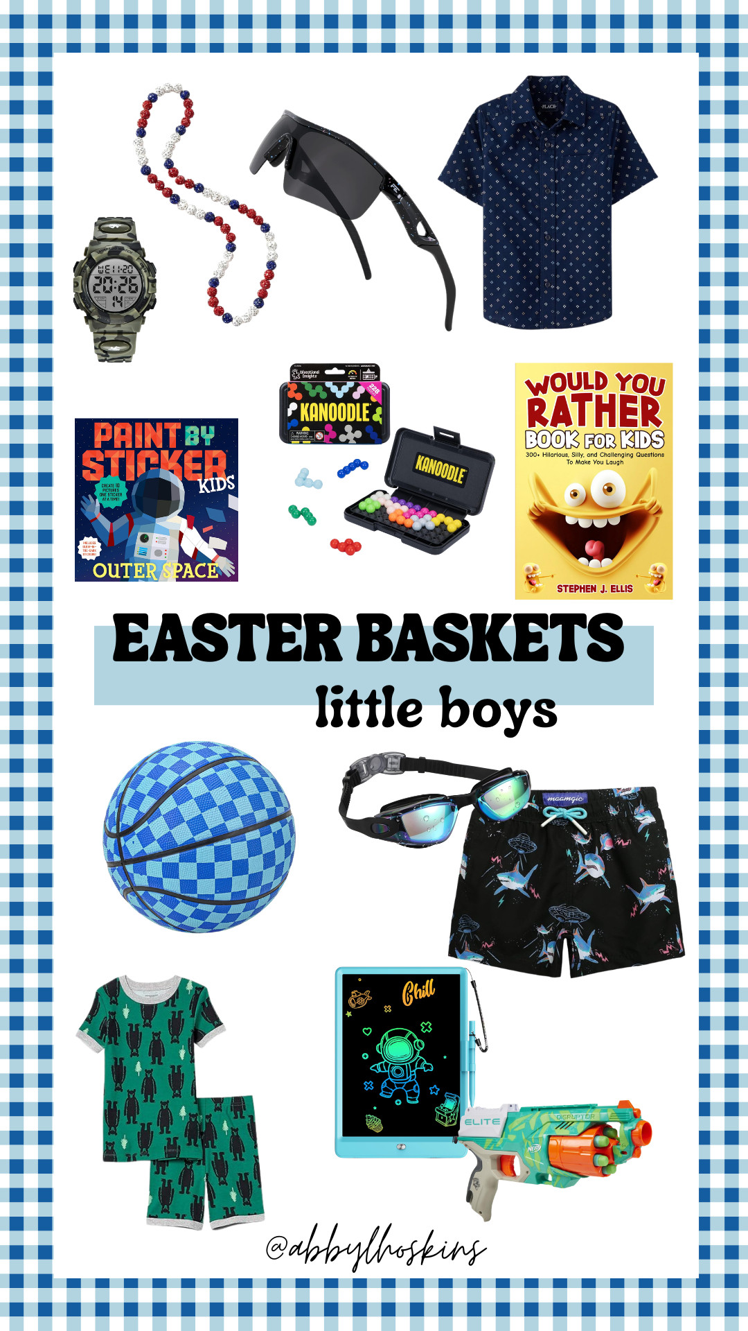 Little boy easter basket ideas! 💙

@amazon 

 #ltkeaster #ltkboys #amazonfinds #ltkfinds #easterbaskets #easterideas #paintbysticker #games #pjs #baseballnecklace #boywatch #boardshorts #pokemon #LTKmomlife #LTKSeasonal #LTKKids