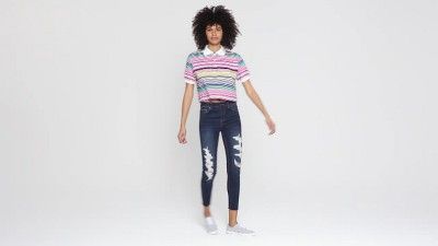 Women's High-Rise Distressed Skinny Jeans - Wild Fable™ Blue Jeans | Target
