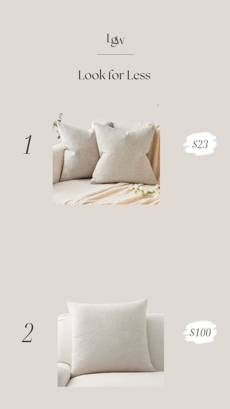 Look for Less $ - linen throw pillow

#LTKhome