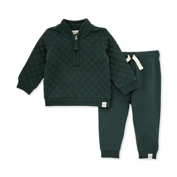 Quilted Jersey Top & French Terry Pant Set - 2 Toddler | Burts Bees Baby