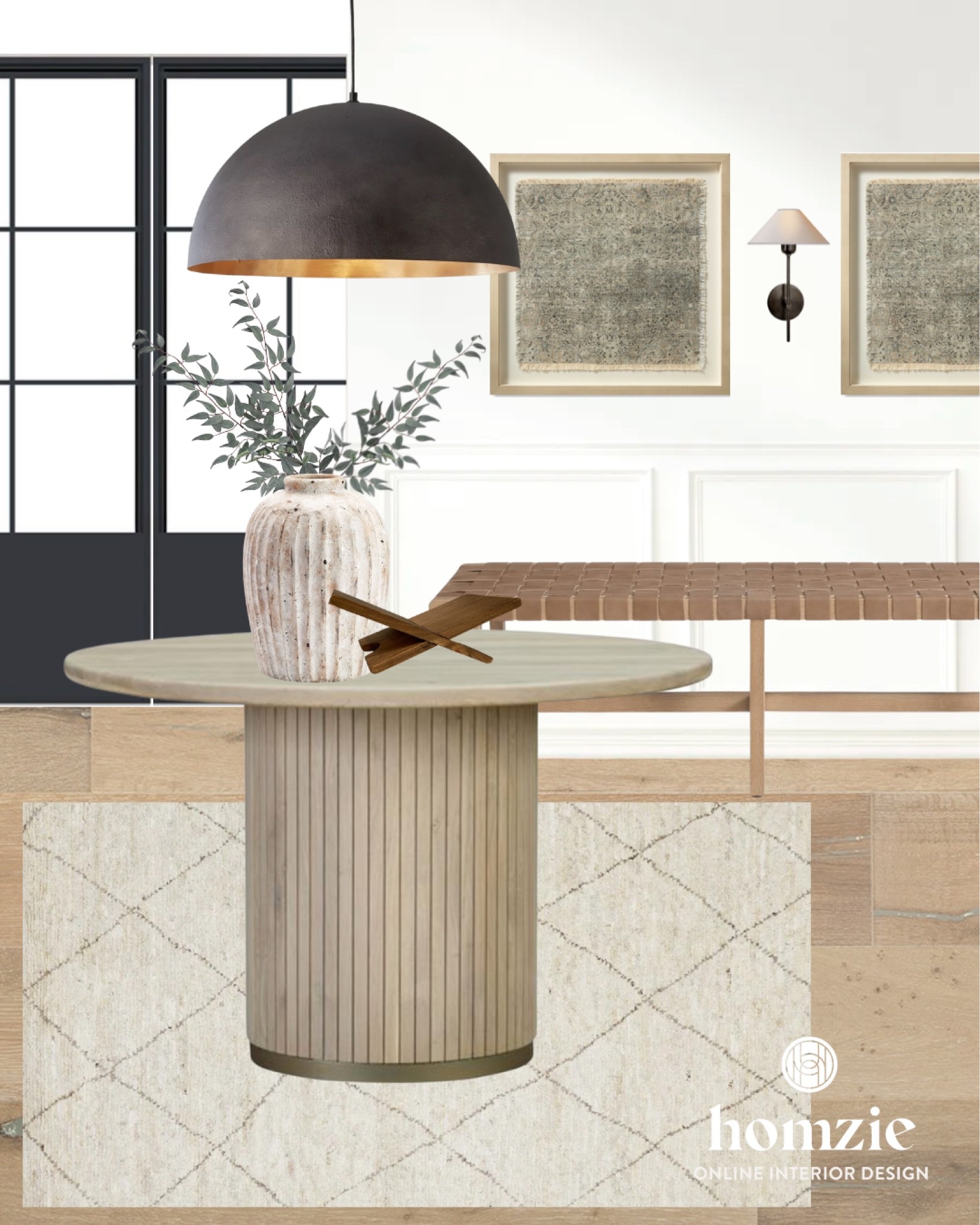 Entry, entryway, entry mood board, foyer, foyer mood board, entry way, round table, entry table, foyer table, pendant, black pendant, bench, leather bench, entry rug, foyer rug, rug art, wall art, entry design inspo, entry design inspiration, modern classic mood board, modern classic, studio McGee, entrance, black sconce 

#ltkhome, #entry, #foyer, #entryway 