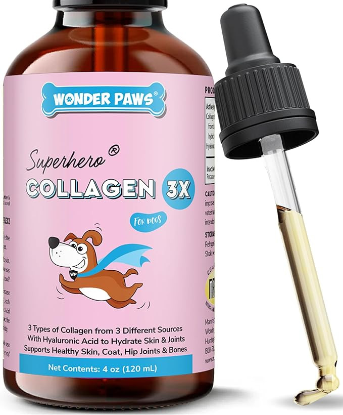 WONDER PAWS Premium Collagen for Dogs – Liquid Support for Skin, Coat, HIPS & Joints – with H... | Amazon (US)