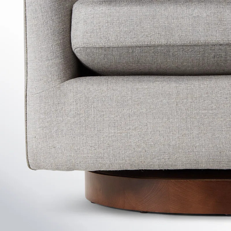 Bennett Upholstered Swivel Barrel Chair | Wayfair North America