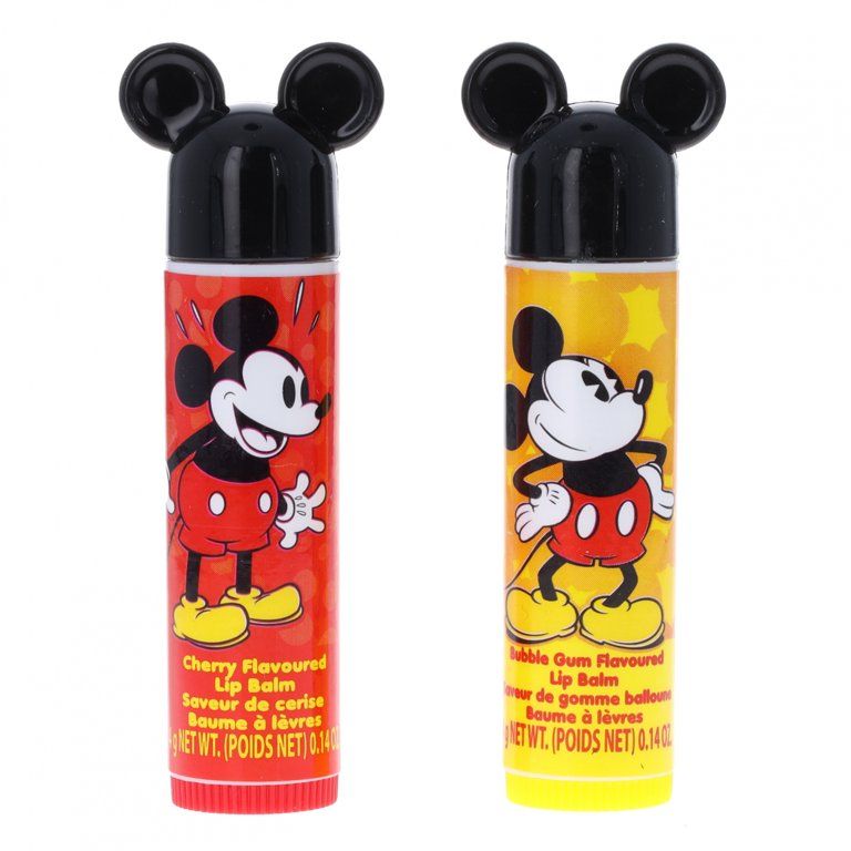 Disney Mickey Mouse 2pk Flavored Lip Balm Set Mickey Ears Kids Age 3 and Up - Walmart.com | Walmart (US)