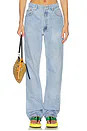 aligrace Signature Baggy Straight Leg Jean in Blue. - size 26 | Revolve Clothing (Global)