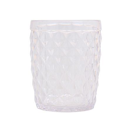 13 Oz. Diamond Cut Double Old Fashioned Clear Tumbler | Walmart (US)