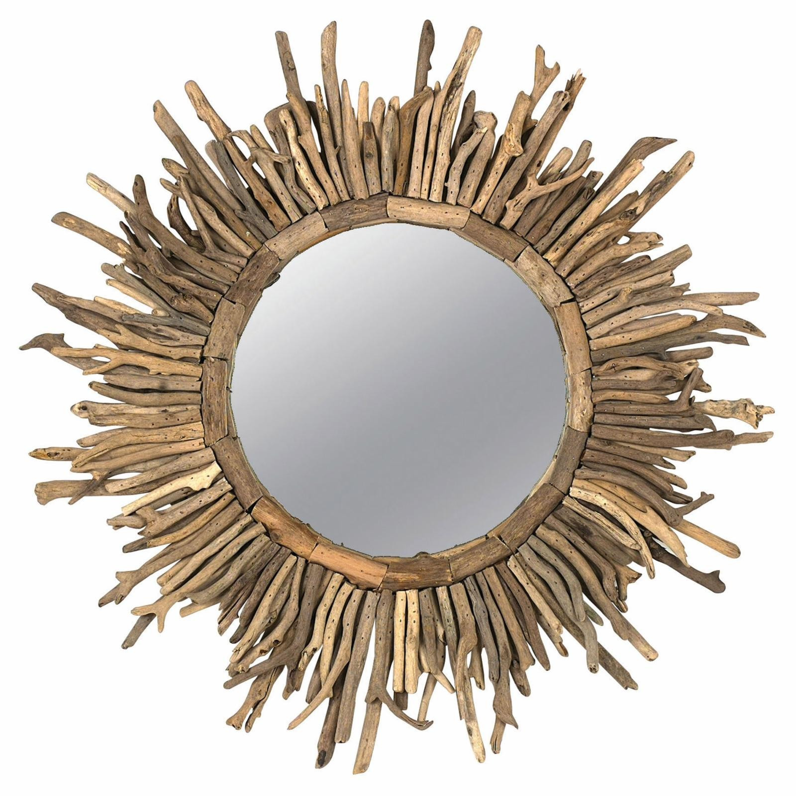 3R Studios 26 in. Driftwood Sunburst Wall Mirror | Hayneedle