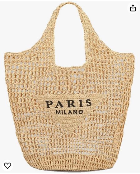 Raffia beach bag, raffia everyday bag
Straw bag woven bag 

#LTKFindsUnder50 #LTKStyleTip