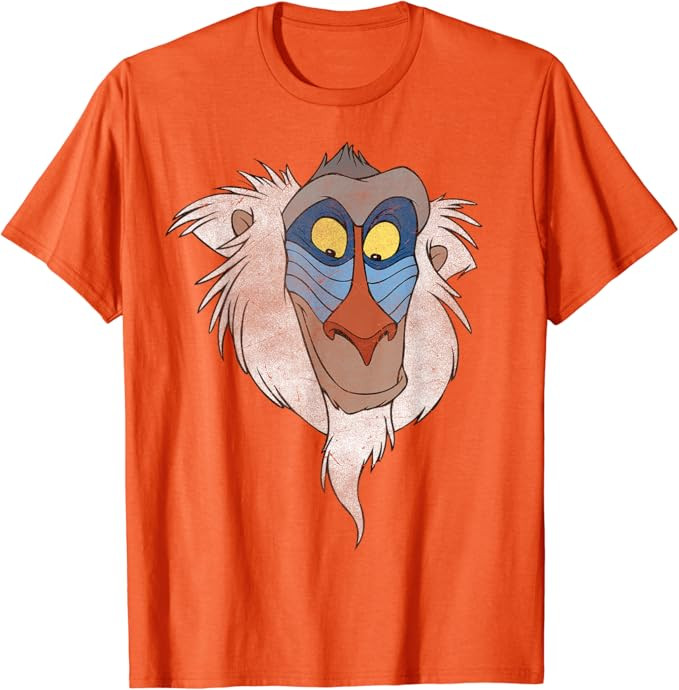 Disney The Lion King Rafiki Big Face Distressed Portrait T-Shirt | Amazon (US)
