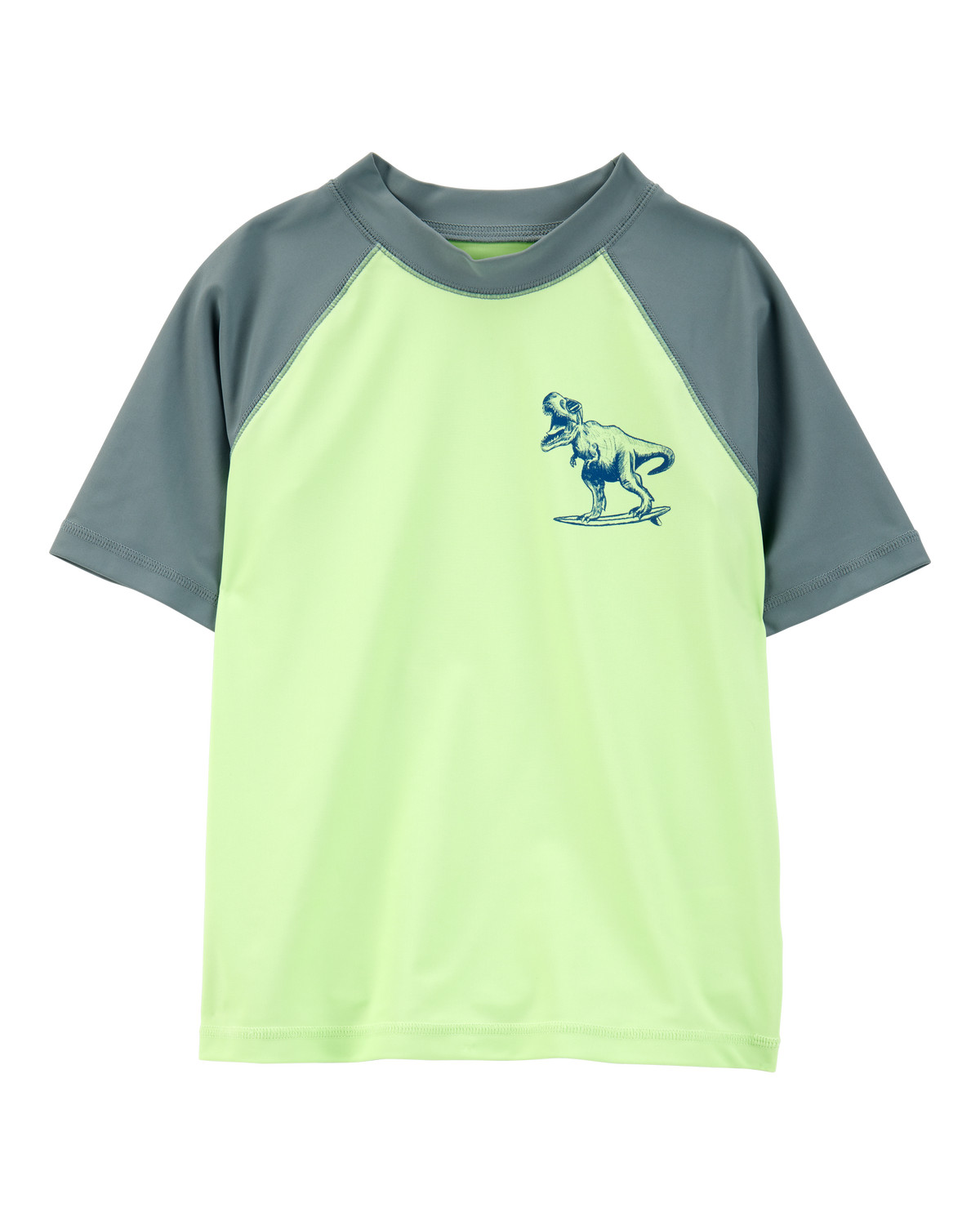 Kid Dinosaur Short-Sleeve Rashguard - Lime Green | Carter's | Carter's Inc