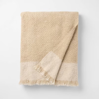 50"x60" Tonal Woven Boucle Throw Blanket - Threshold™ designed with Studio McGee | Target