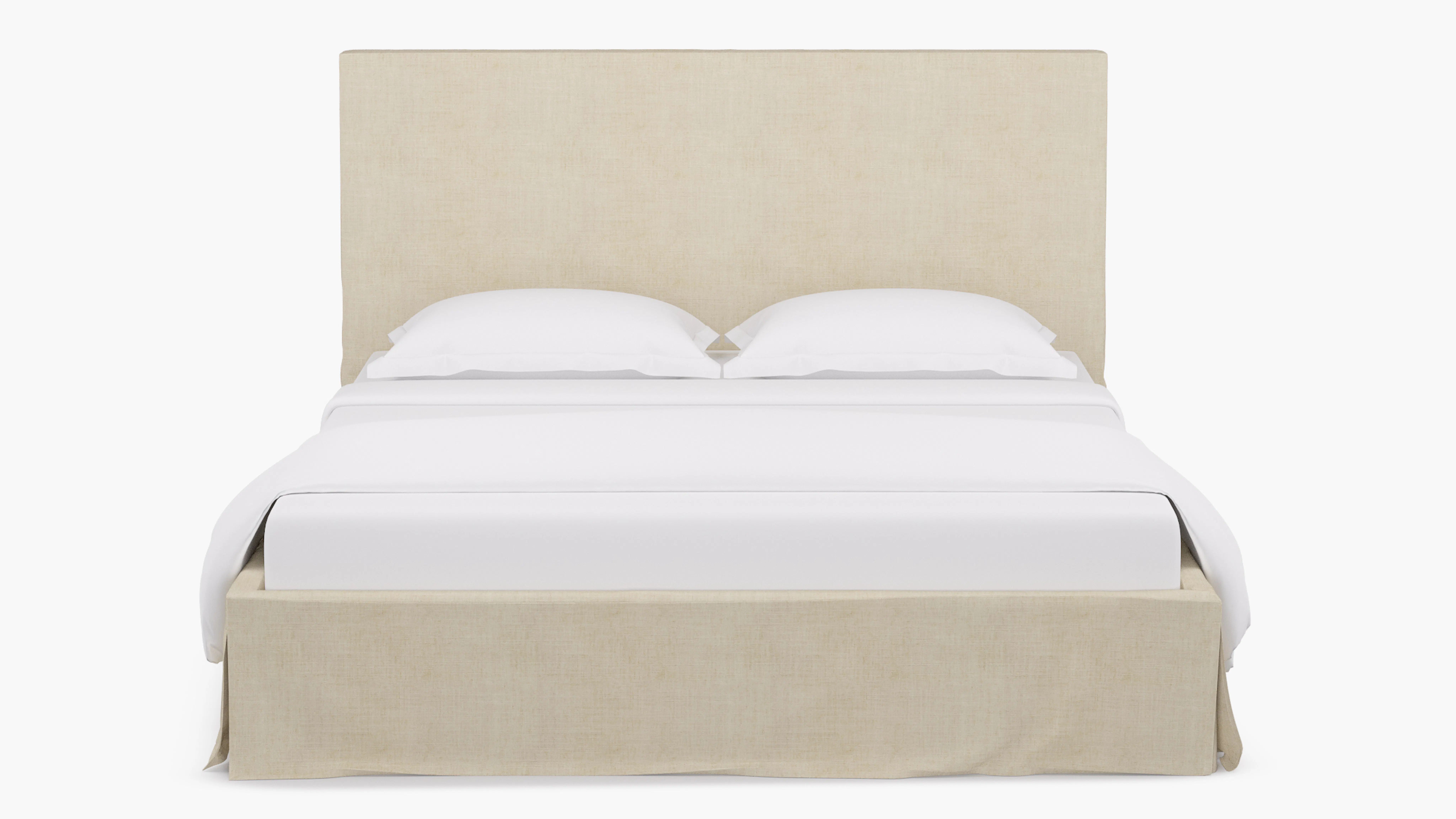 Slipcovered Bed | King | Talc Linen | The Inside