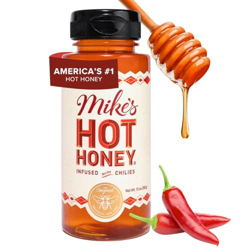 Mike's Hot Honey, America's #1 Brand of Hot Honey, Spicy Honey Infused with Chili Peppers, Certified Kosher, Gluten-Free, Paleo-Friendly, Sweet Heat, Perfect for Hot Sauce Lovers (10oz Bottle, 1 Pack) | Amazon (US)