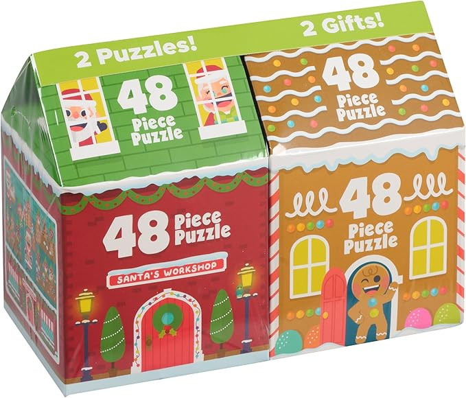 Chuckle & Roar - Gingerbread & Santa's Workshop - Holiday Theme - Special 3D Storage Box - Kids J... | Amazon (US)