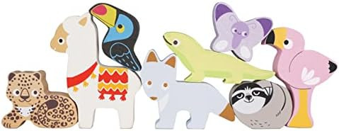 Le Toy Van - Wooden Toys - Andes Stacking & Bag - Petilou Forest Building Blocks Stacker & Bag Ed... | Amazon (US)