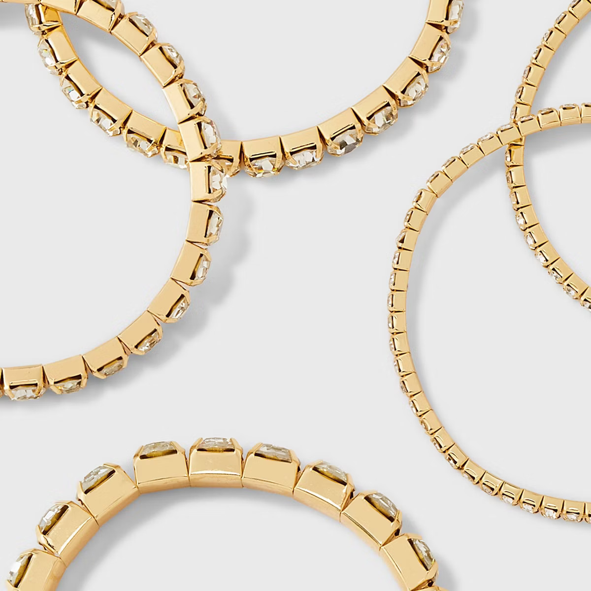 Cupchain Stretch Bracelet Set 5pc - A New Day™ Gold/Clear | Target