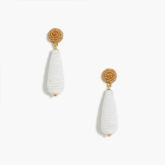 Beaded teardrop earrings | J.Crew Factory