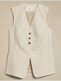 Lina Linen Vest | Banana Republic (US)