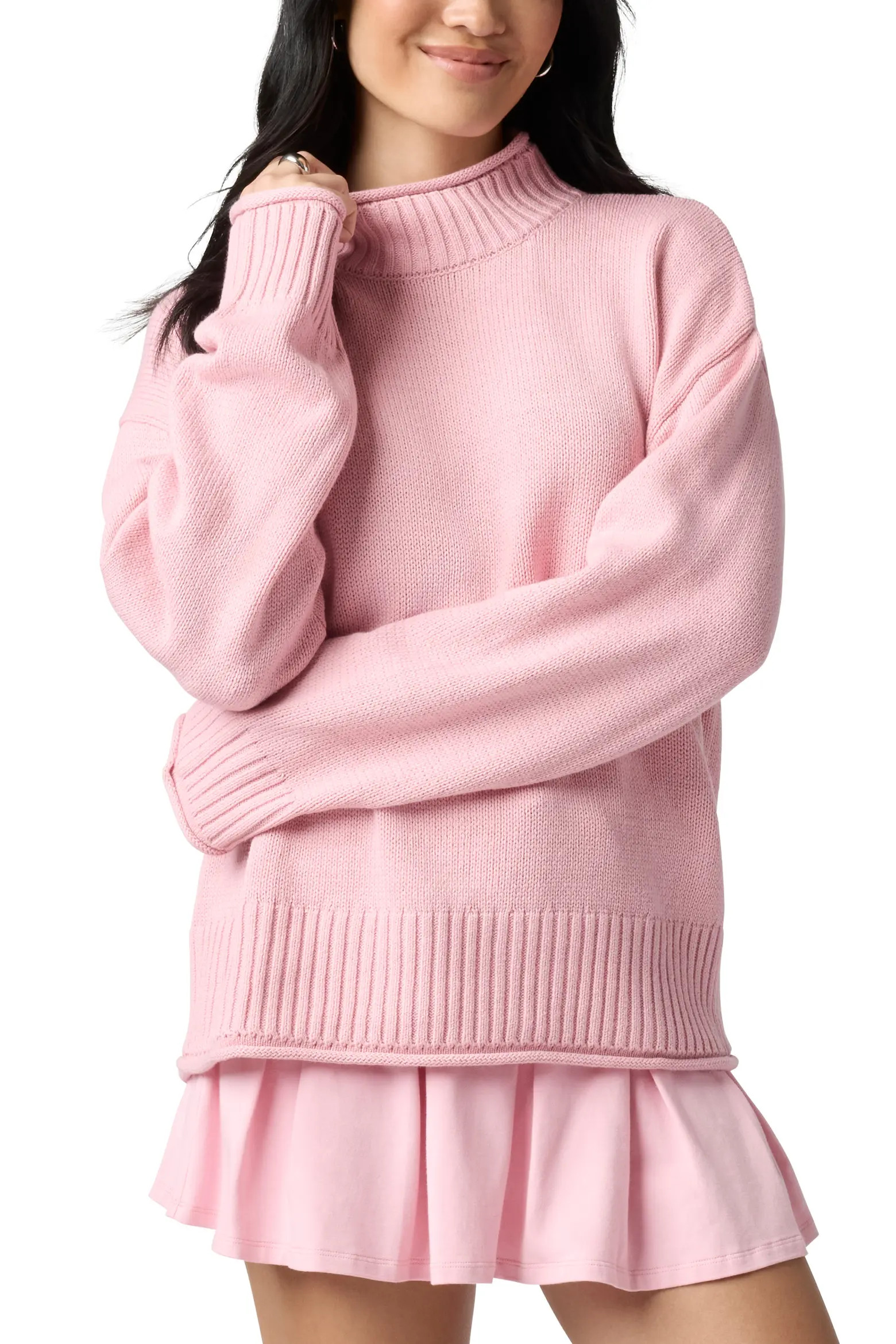 Florence by Mills Roll With It Mock Neck Sweater (Women) | Nordstrom | Nordstrom