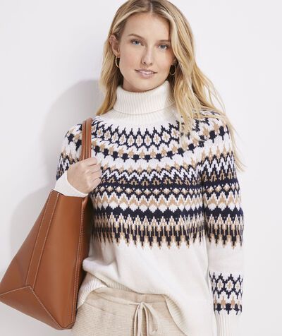 Nordic Fair Isle Turtleneck Sweater | vineyard vines