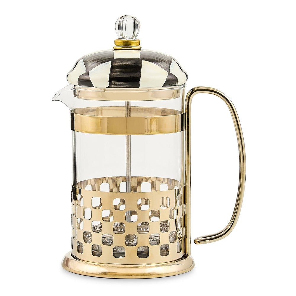 Courtly Check French Press | MacKenzie-Childs