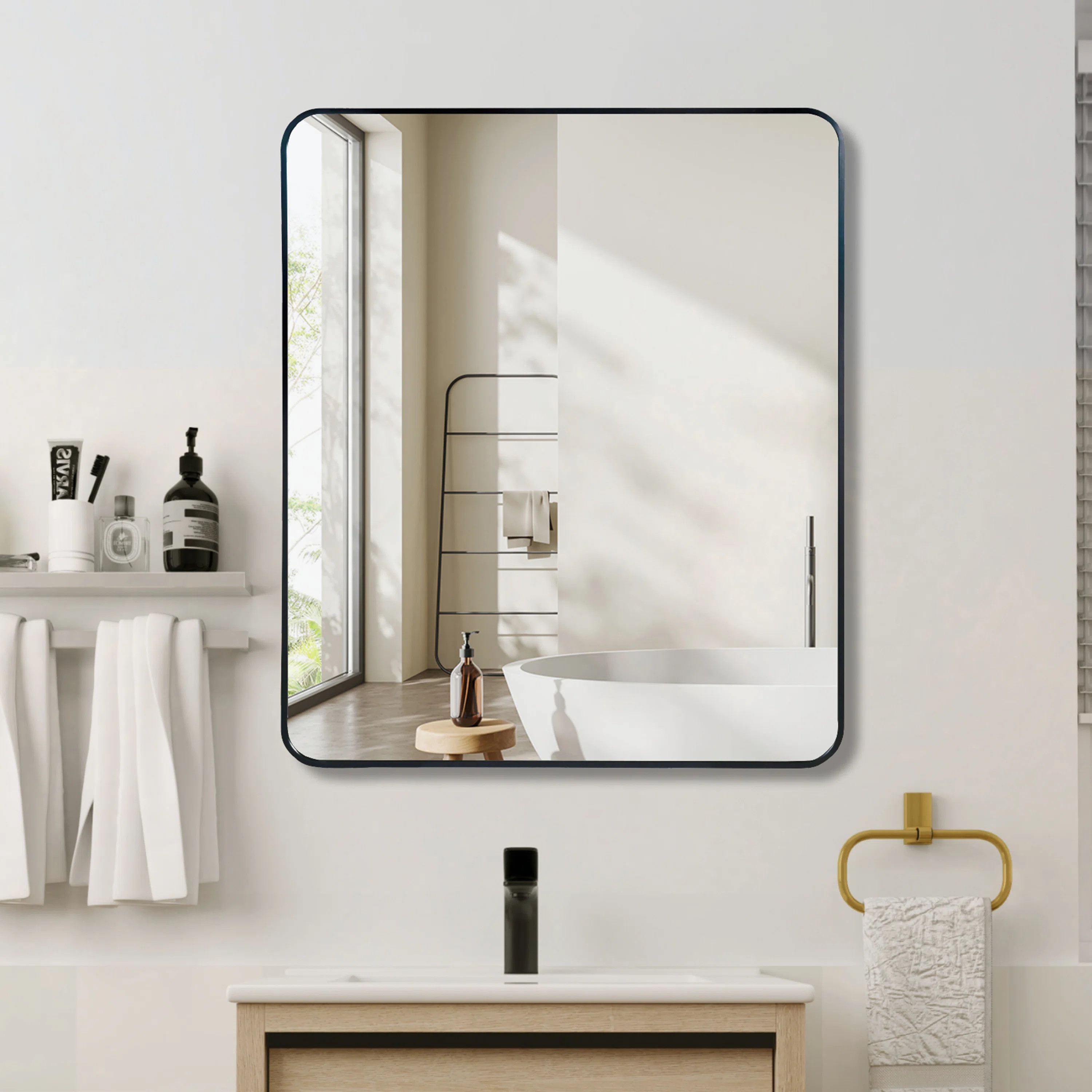 Malpress Bathroom Wall Mirror, Barhroom Mirror | Wayfair North America