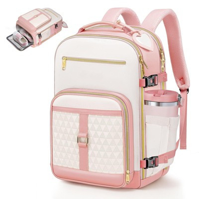 Narwey Kids Travel Backpack for Airplane, Small Travel Backpack for Girls with Luggage Tags & Water Bottle Pocket, Pink | Target