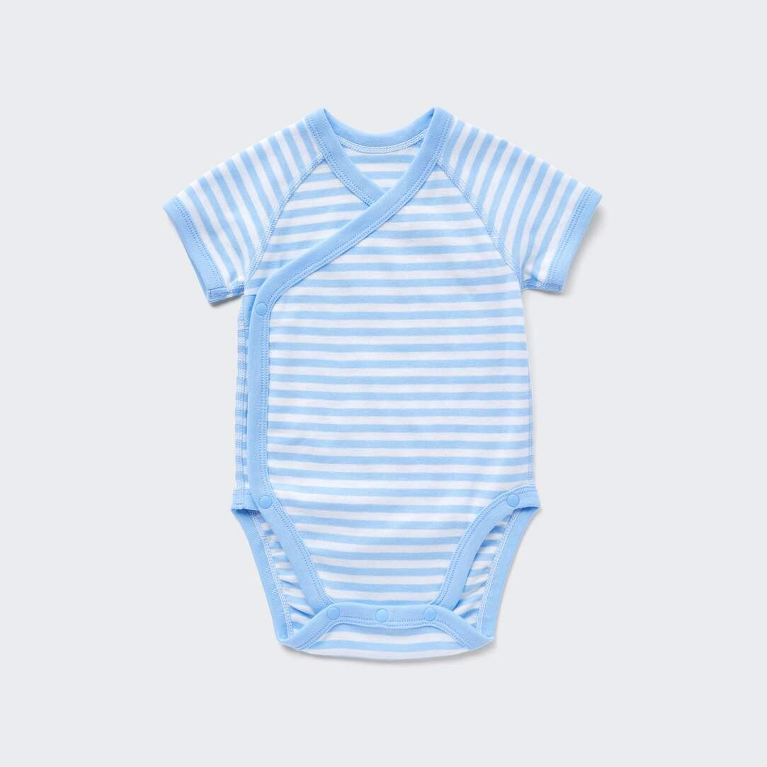 Body a Righe Maniche Corte Apertura Frontale | Uniqlo IT