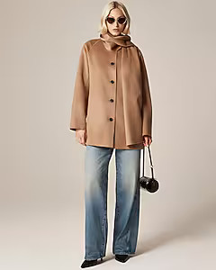 Scarf coat in drapey wool blend | J. Crew US