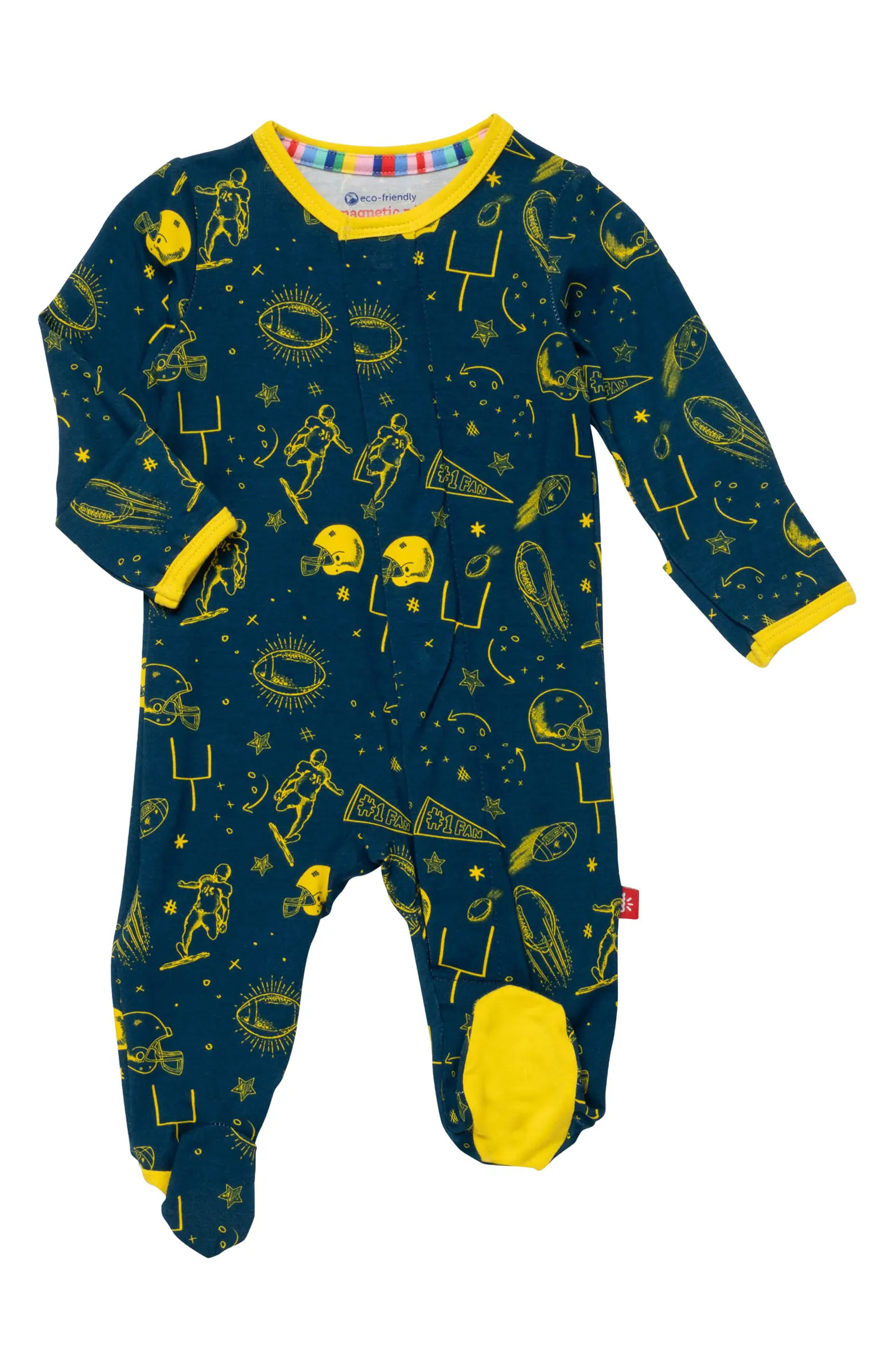 Magnetic Me Game Day Long Sleeve Magnetic Footie | Nordstromrack | Nordstrom Rack