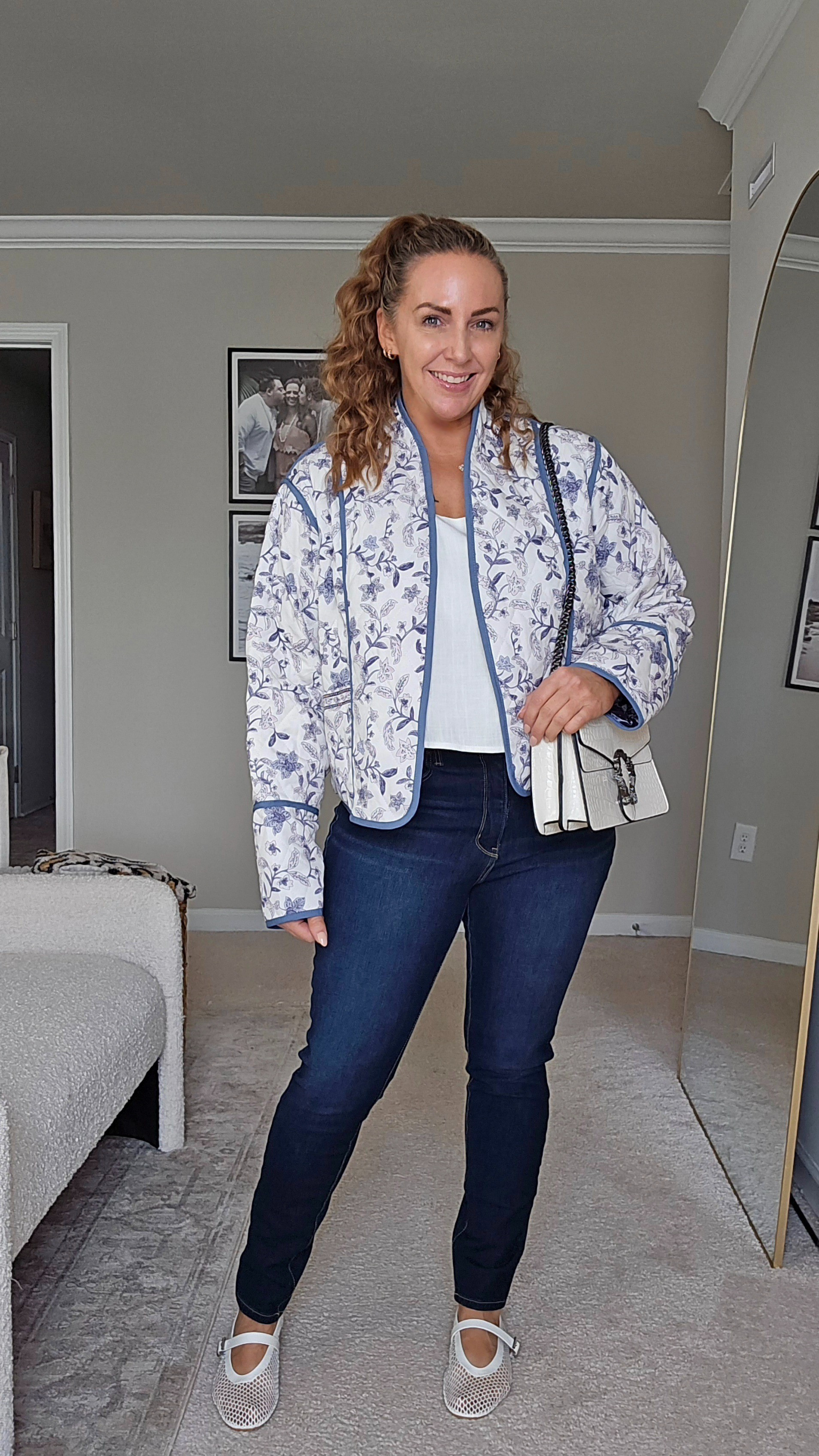Cropped quilted floral jacket in the prettiest blue and white—lightweight, flattering, and perfect for spring layering with denim or dresses.#wyeysyt #amazonfashion

#LTKSeasonal #LTKFindsUnder50 #LTKMidsize