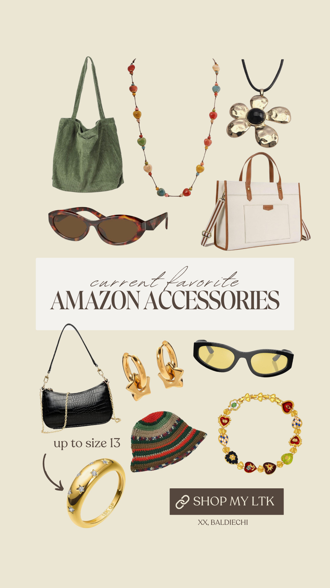 current favorite Amazon accessories!

boho necklaces from Amazon, cute purses from Amazon, Amazon sunglasses trendy 

 #LTKFestival #LTKFindsUnder50 #LTKItBag