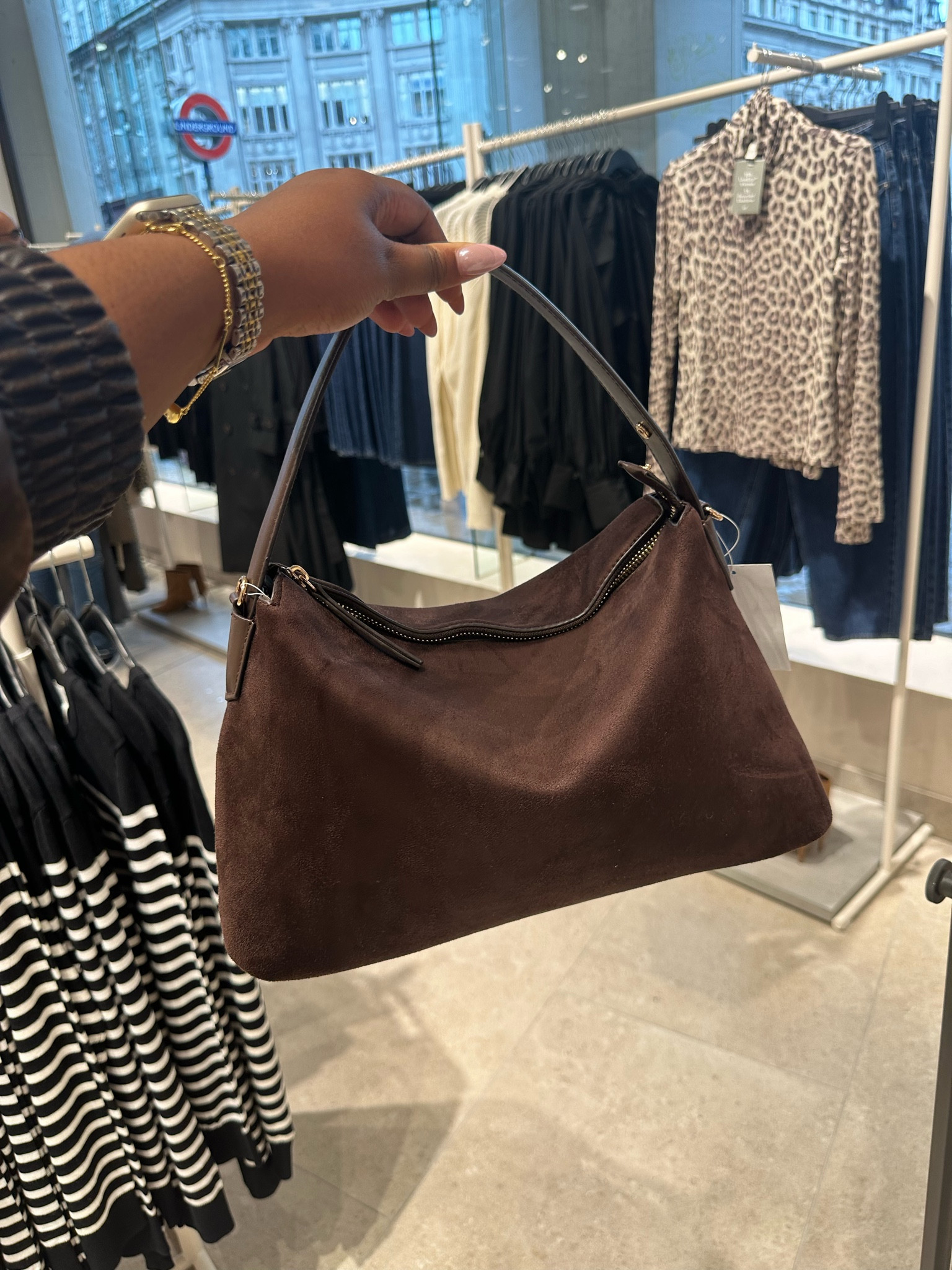shop: my H&M brown bag thumbnail