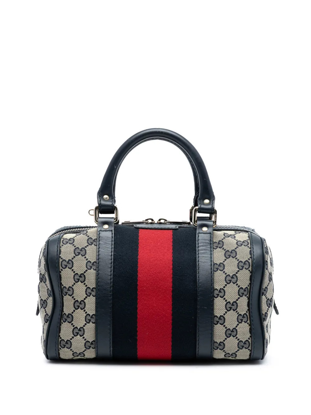 Gucci Pre-Owned 2016-2025 Small GG Canvas Web Joy Boston Bag satchel - Brown | Farfetch Global