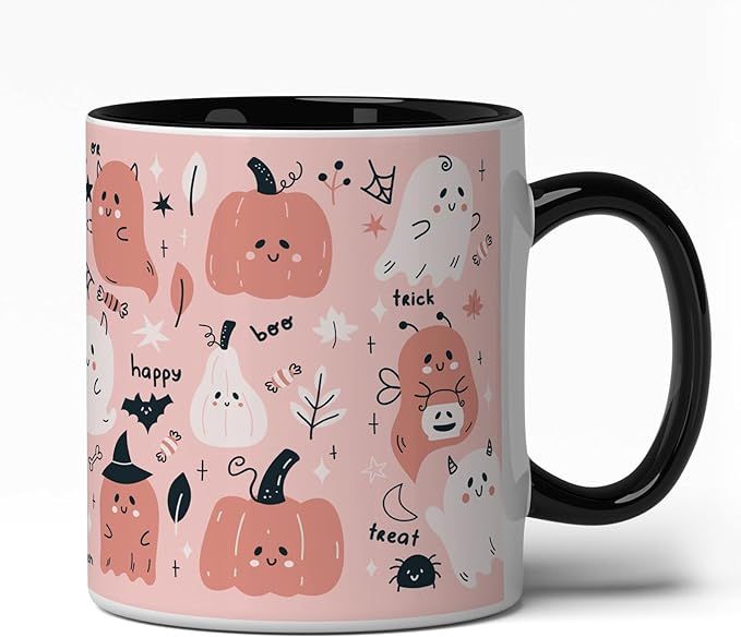 GotPrint Halloween Mug, Ghosts Mugs, Cute Spooky Boo Pumpkin Coffee Cup, Halloween Coffee Cups Gi... | Amazon (US)