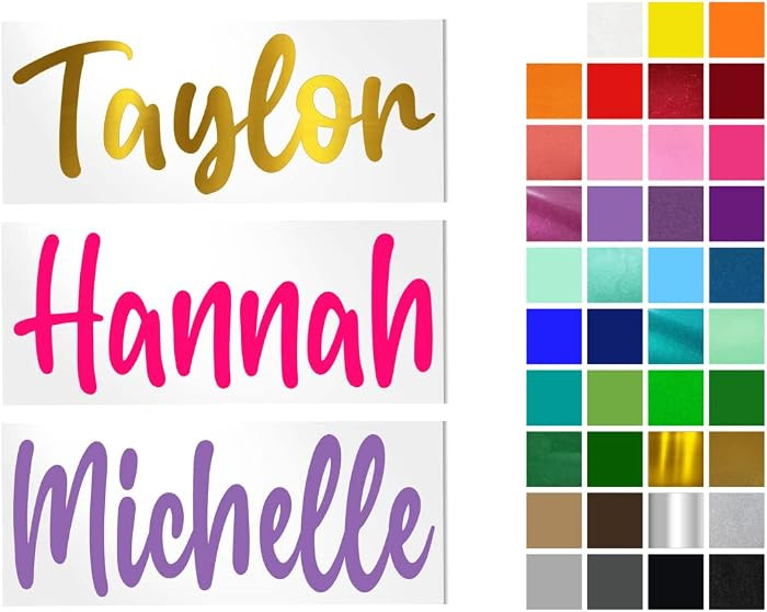 Vinyl Name Decal for Yeti Cup, Tumbler, Water Bottle, Laptop, car Window or Other Hard and Smooth... | Amazon (US)