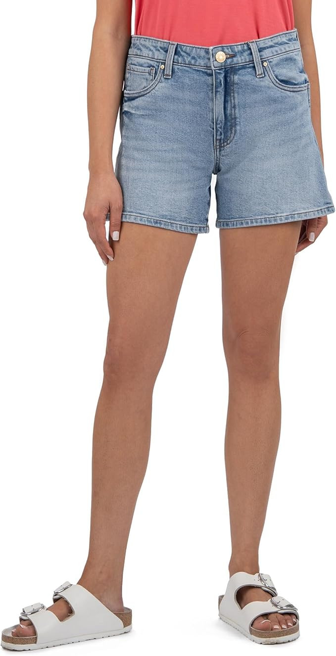 KUT from the Kloth Women's Jane High Rise Long Short with Regular Hem | Amazon (US)