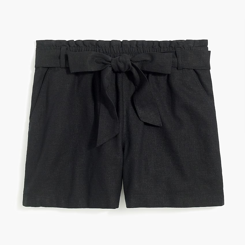 Linen-blend paper-bag short | J.Crew Factory