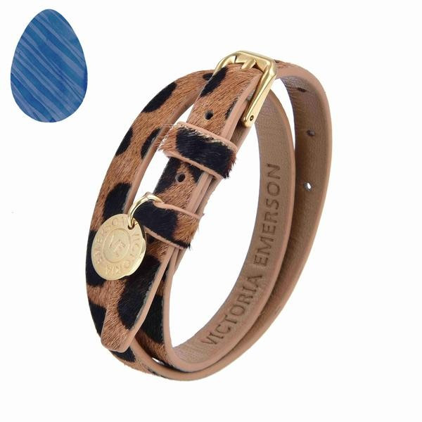 Double Wrap on Safari Textured Leather | Victoria Emerson