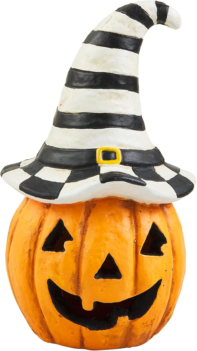 Mud Pie Witch Lantern, Pumpkin, 8.25" x 3.75" | Amazon (US)