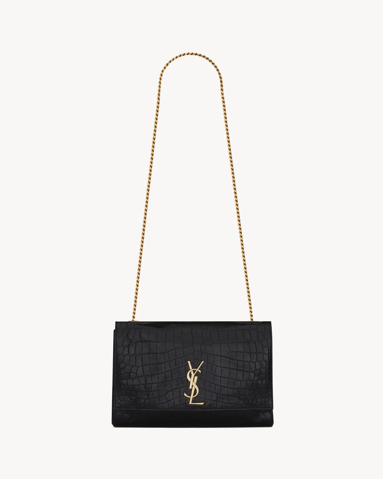 KATE MEDIUM REVERSIBLE IN SUEDE AND CROCODILE-EMBOSSED LEATHER | Saint Laurent | YSL.com | Saint Laurent Inc. (Global)