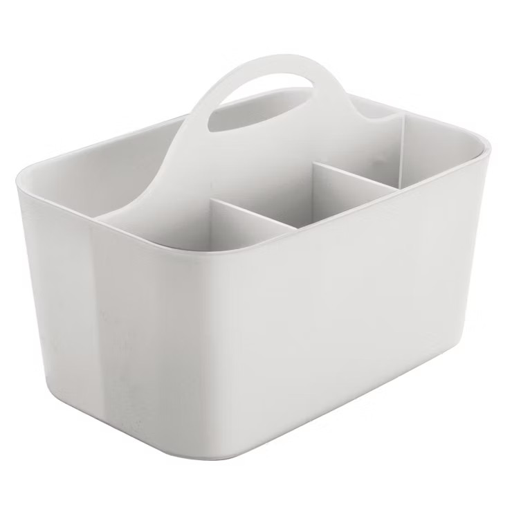 mDesign Plastic Storage Caddy Tote for Desktop Office Supplies, Small | Target
