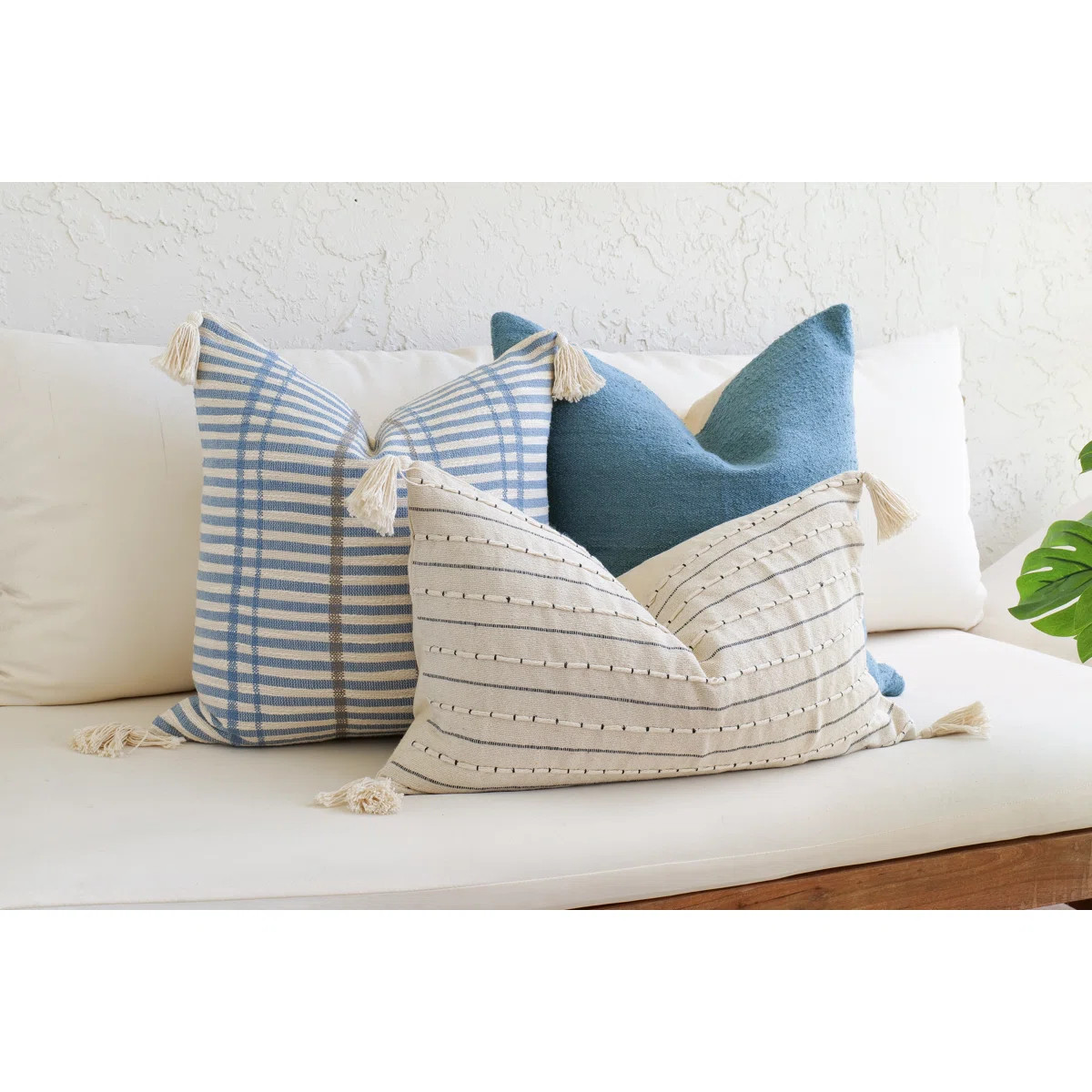 Coastal Blue Pillow Cover Set | Wayfair North America