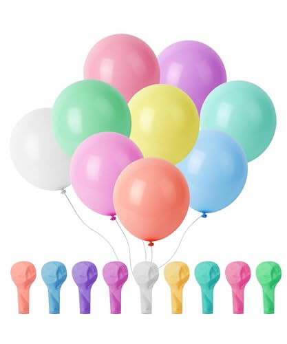 Mr. Pen- Balloons, 12 Inch, 54 Pack, Pastel Colors, Party Balloons, Rainbow Balloons, Latex Ballo... | Amazon (US)