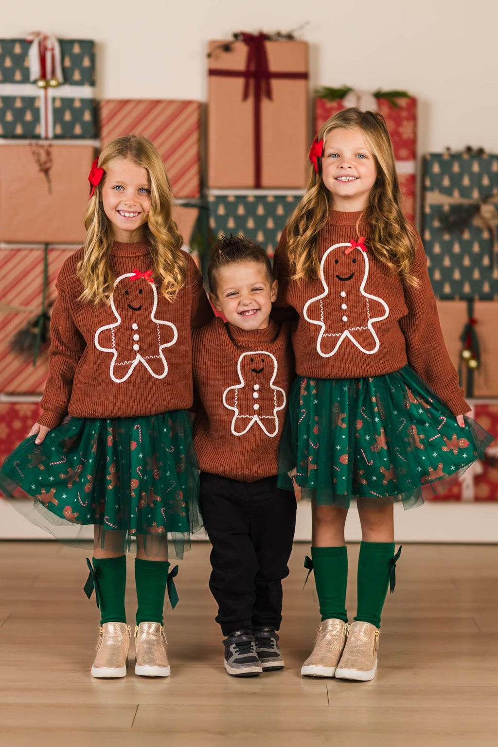 Green Gingerbread Tutu Skirt Set | Sparkle In Pink