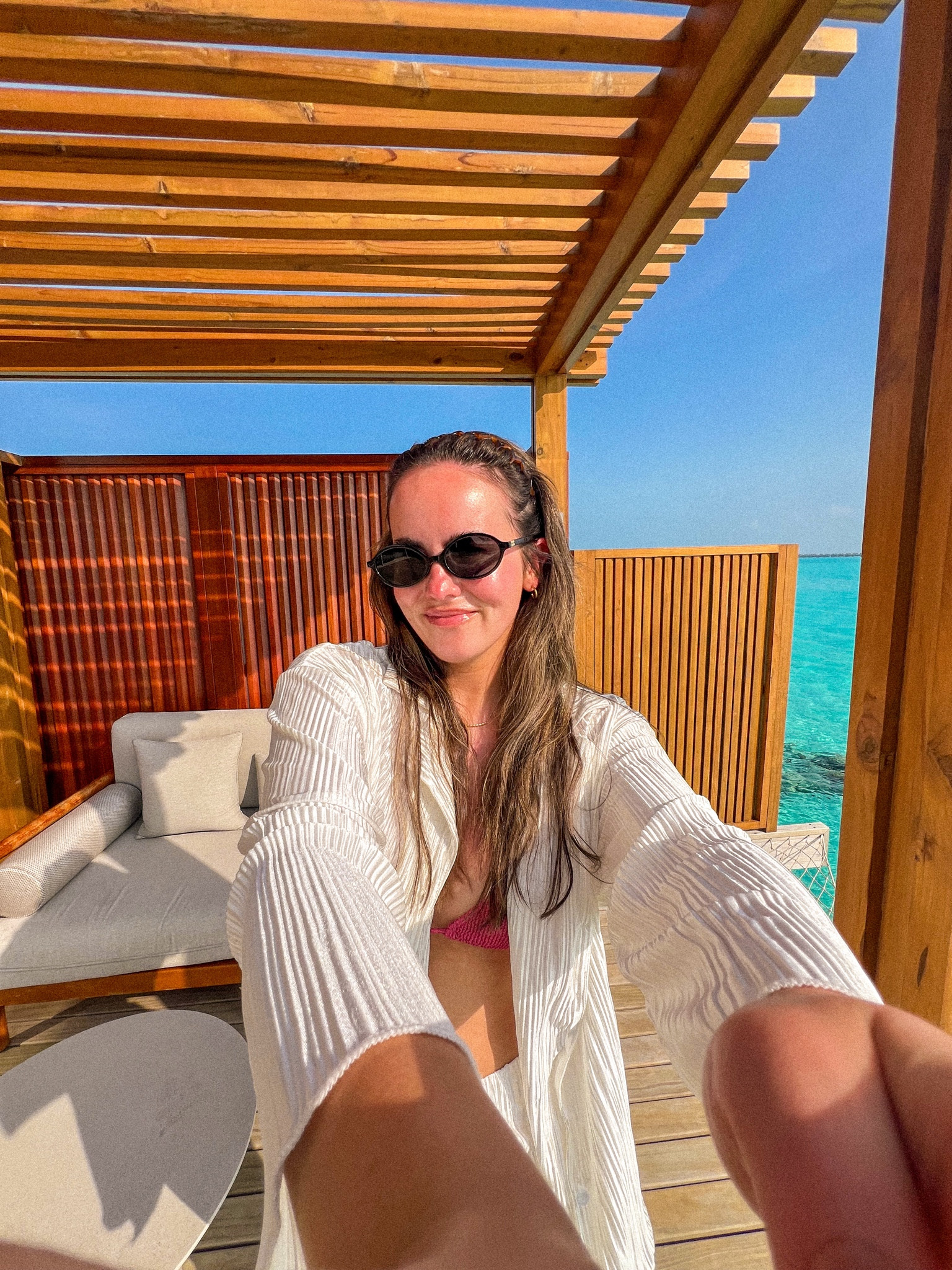 What I wore — 30th birthday vacation in the Maldives 🤍🌴 Amazon swimwear set, Amazon sunglasses 

#LTKSwim #LTKTravel #LTKootd