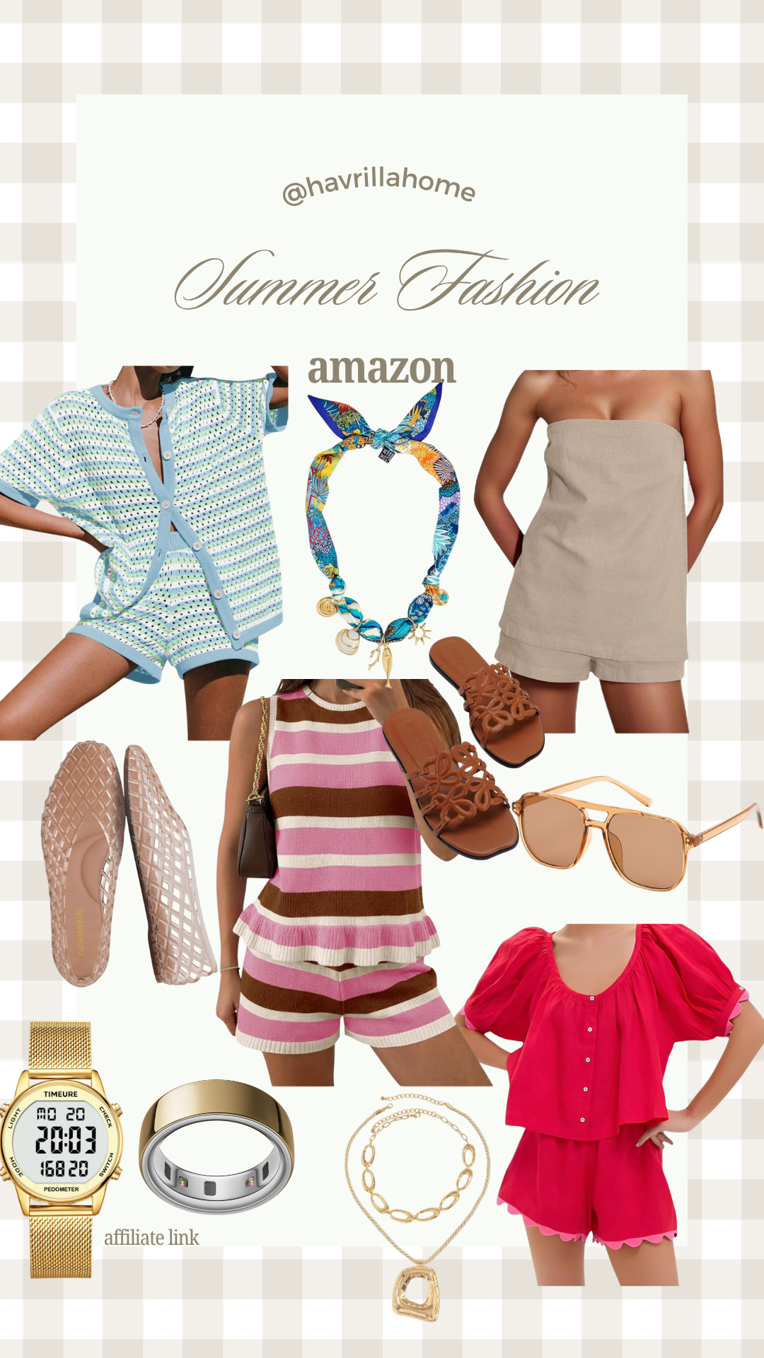 Summer Fashion Amazon Finds
Amazon fashion finds, summer outfits, matching set, linen romper, summer sandals, statement sunglasses, summer accessories, colorful headband, resort wear, vacation outfits, casual chic style, women's fashion, summer wardrobe, affordable fashion finds, Amazon style, trendy outfits, summer jewelry, vacation fashion, coastal style clothing, Amazon favorites fashion

#LTKSaleAlert #LTKBeauty #LTKTravel