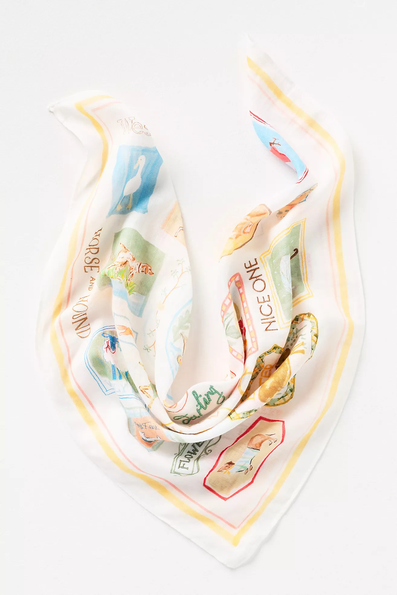 Maeve Printed Bandana Scarf | Anthropologie (US)
