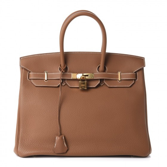 Togo Birkin 35 Gold | Fashionphile